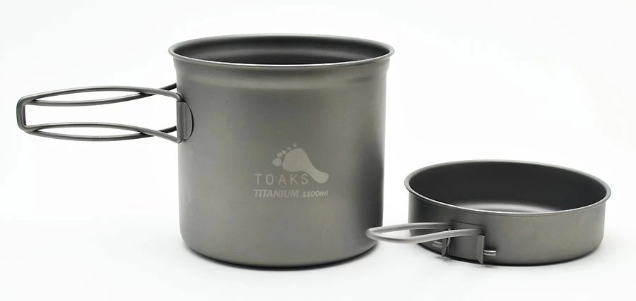 Toaks Titanium 1100ml Pot With Pan 2 Toaks Titanium 1100ml Pot With Pan – Bild 2