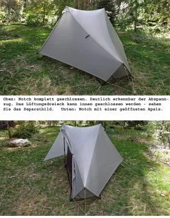 Tarptent Notch 10 Tarptent Notch -Ausgewählte Campingausrüstungsgeschäfte Notch seitlich