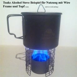 Toaks Titanium Siphon Alcohol Stove -Ausgewählte Campingausrüstungsgeschäfte STOVE06 3