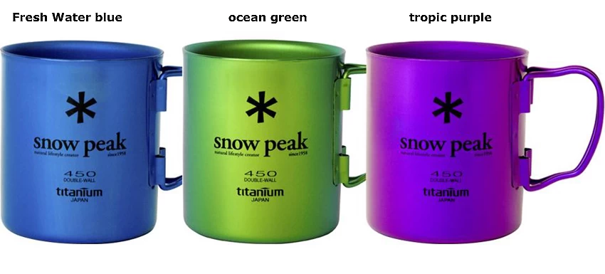 Snowpeak Titanium Double 450 Mug Ocean Green 1 Snowpeak Titanium Double 450 Mug Ocean Green