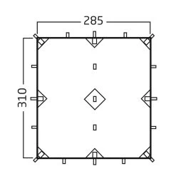Nordisk Voss 9 M² SI Tarp -Ausgewählte Campingausrüstungsgeschäfte voss9 masse